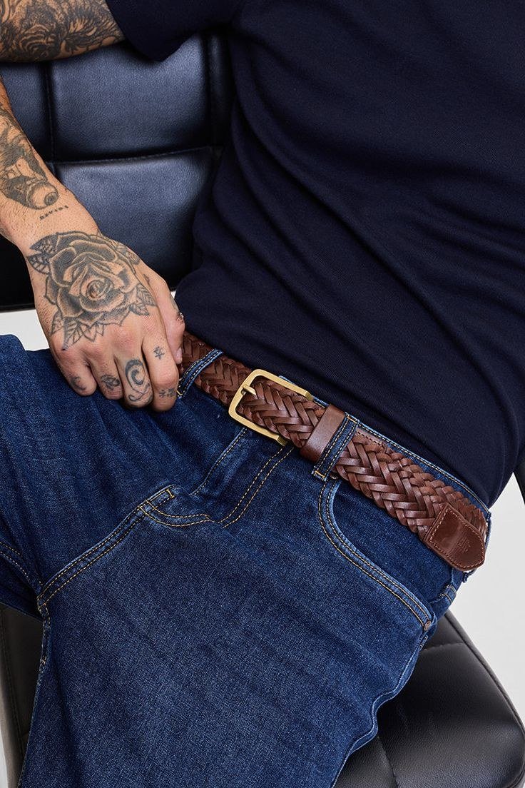 Braided Brown Belt