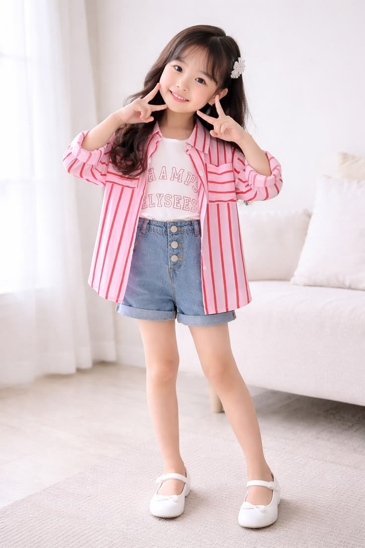 Adorable Kids Summer Outfit Idea for Girls 💕