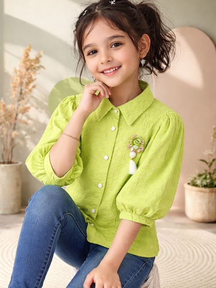 HERE&NOW Girls Polyester Tops