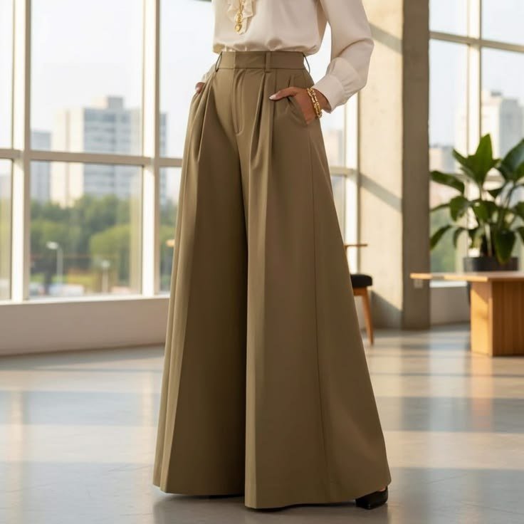 Women Printed Palazzo Pants Wide Leg Cropped Linen Casual Summer Loose Trousers