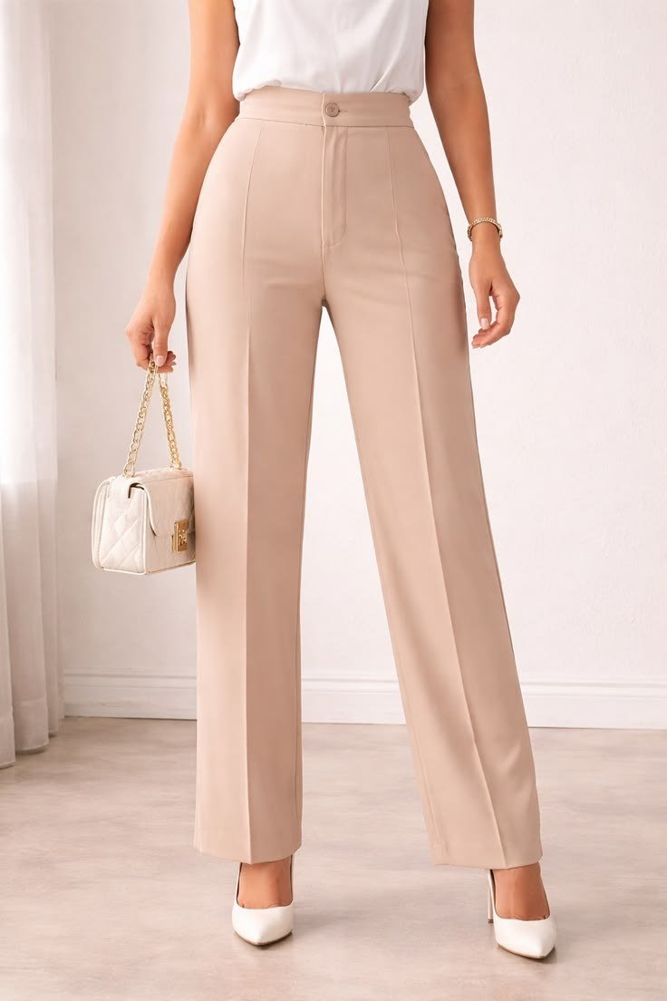 KOTTY Women Polyester Blend Solid Trousers